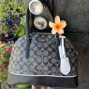 Gorgeous Coach Peyton Cora Dome Satchel bag #F31401